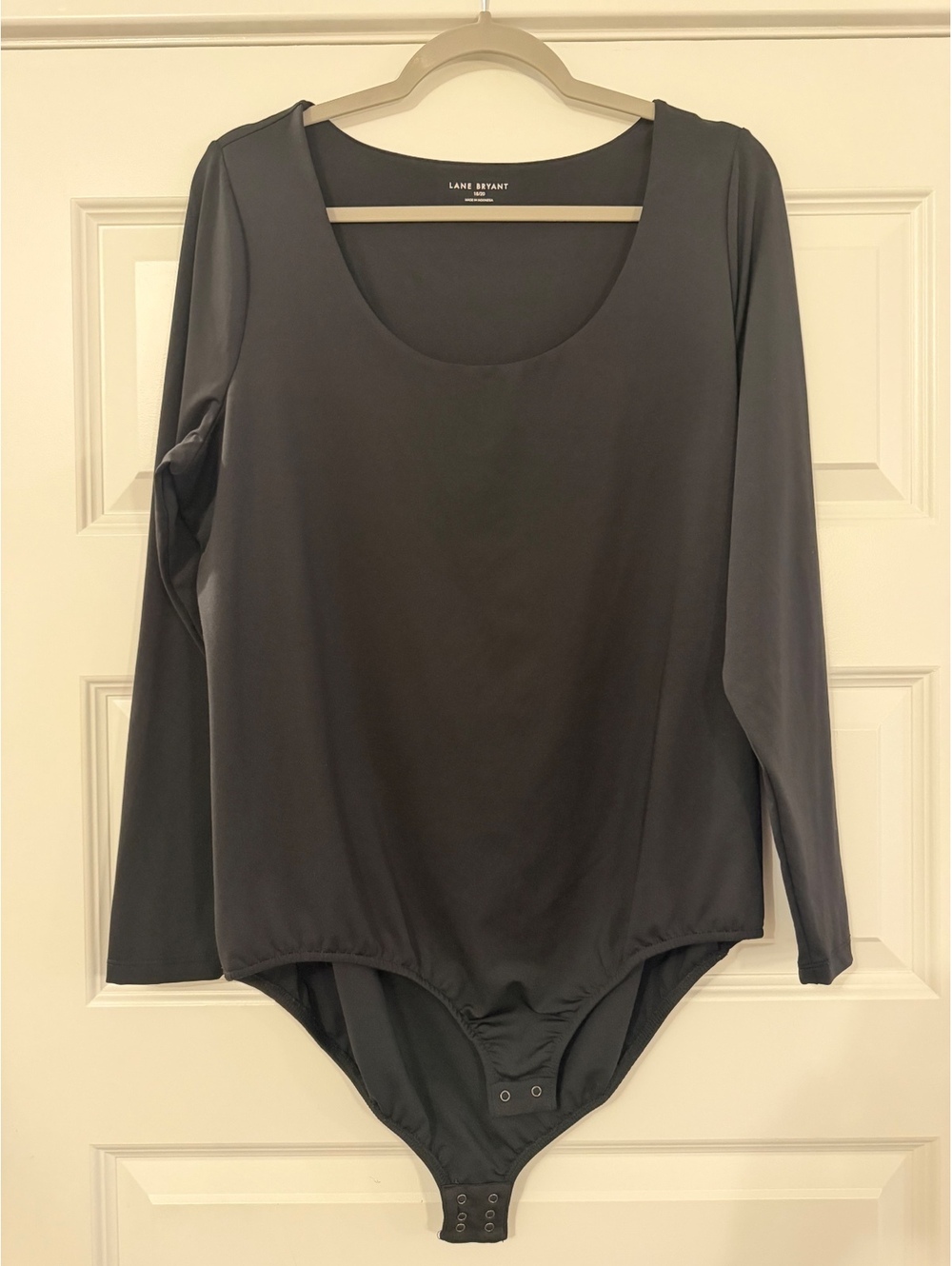 Lane Bryant Women’s Plus Size Black Long Sleeve Bodysuit 18/20